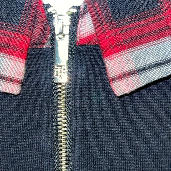 Tommy Hilfiger Women's Sweater Layered Tunic Black Knit Preppy Classic Medium - Picture 5 of 7